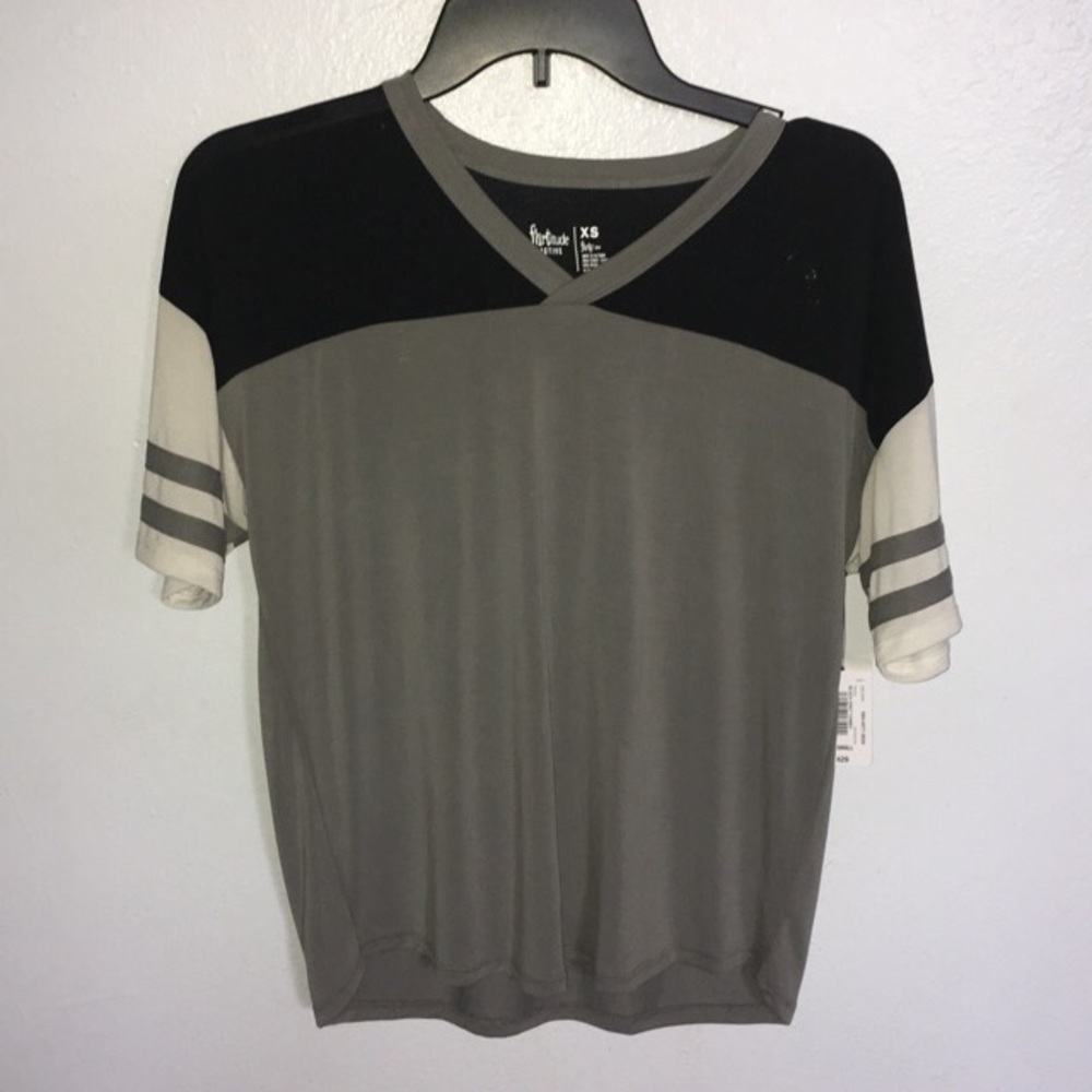gray flirty tee shirt